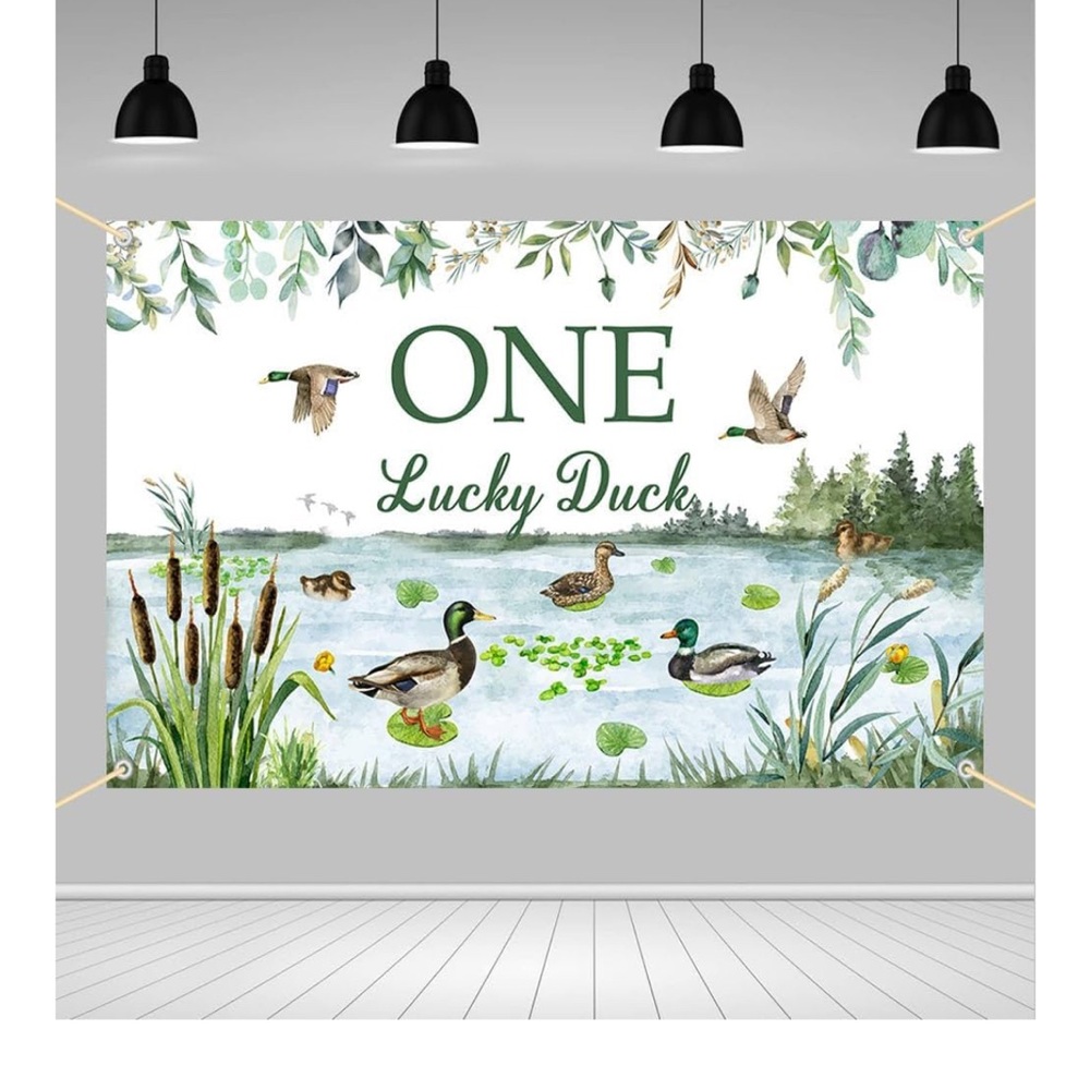 One Lucky Duck birthday decor